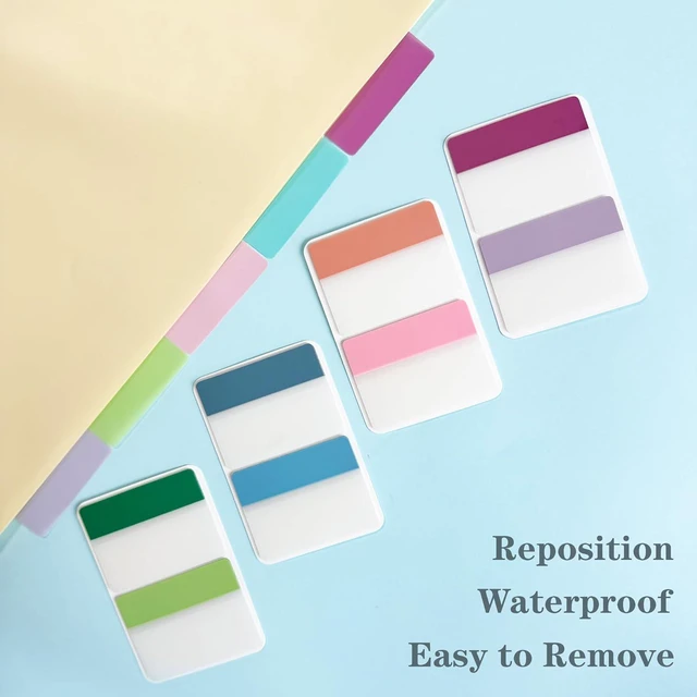 Alt view image 7 of 7 - 900 PCS Book Tabs 2 Inch Sticky Index Tabs, Colored Page Markers Repositionable Tags,Reading Tabs,Self Adhesive Tape Flags for Books, Binders, Notebook and File Folders,Smooth Writing