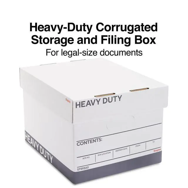 Alt view image 2 of 7 - Triple Wall Heavy Duty File Box, Lift-Off Lid, 12/Carton White/gray boxes for letter or legal documents in bulk storage settings