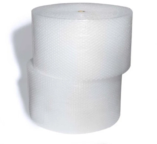 Main image of Large Bubble 250 ft 12 Inch Width Bubble Cushioning Rolls, Perforated Every 12" for Packaging, Shipping, Mailing Made In USA