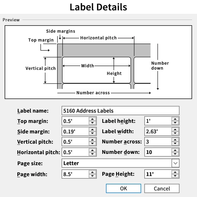 Alt view image 3 of 7 - 1" x 2-5/8" Address Labels 1500 Labels Sticker Paper for Laser/Ink Jet Printer mailing Labels 8.5"×11" White 30 per Sheet