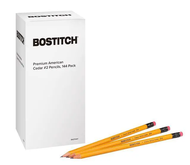 Alt view image 2 of 6 - Office Premium #2 Pencils, American Cedar Wood, Pre-Sharpened, HB Graphite, 144-Pack