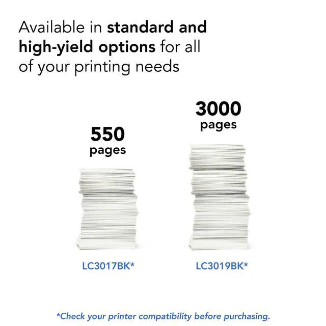 Alt view image 7 of 7 - LC3017BK High Yield Black Ink Cartridge (Pack of 2)