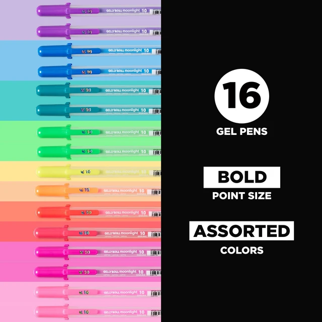 Alt view image 2 of 6 - 58178 Gelly Roll Moonlight 10, Assorted Gel Pens, 16 Piece Set