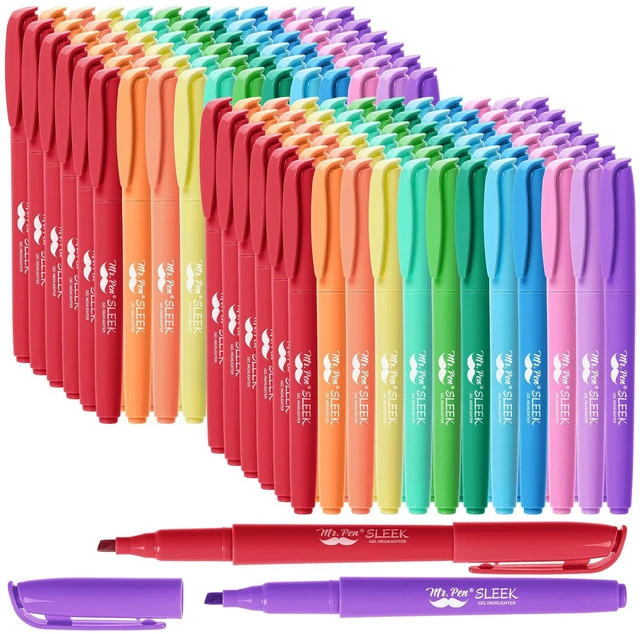 Main image of Bulk Highlighter Set, 144 Pack, Assorted Colors, Chisel Tip Quick-Dry, Smear-Resistant, Odorless Highlighters Bulk for School, Office & Journaling