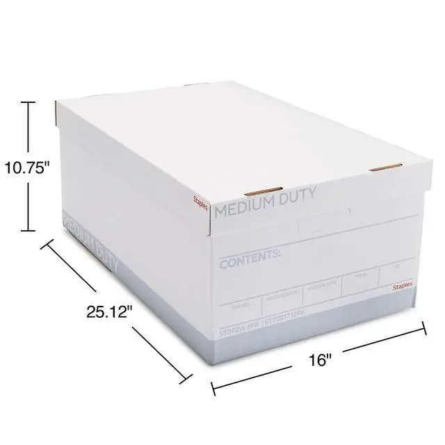 Alt view image 6 of 7 - Medium Duty File Box, Lift Off Lid, Legal, White/Gray, 12/Carton