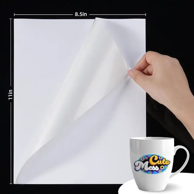 Alt view image 3 of 7 - Premium Matte Printable Vinyl Sticker Paper, 120 Sheets White Bulk Waterproof, for Inkjet & Laser Printers, 8.5x11", Compatible with Cricut, Fast Dry Vivid Prints for Small Business, Etsy