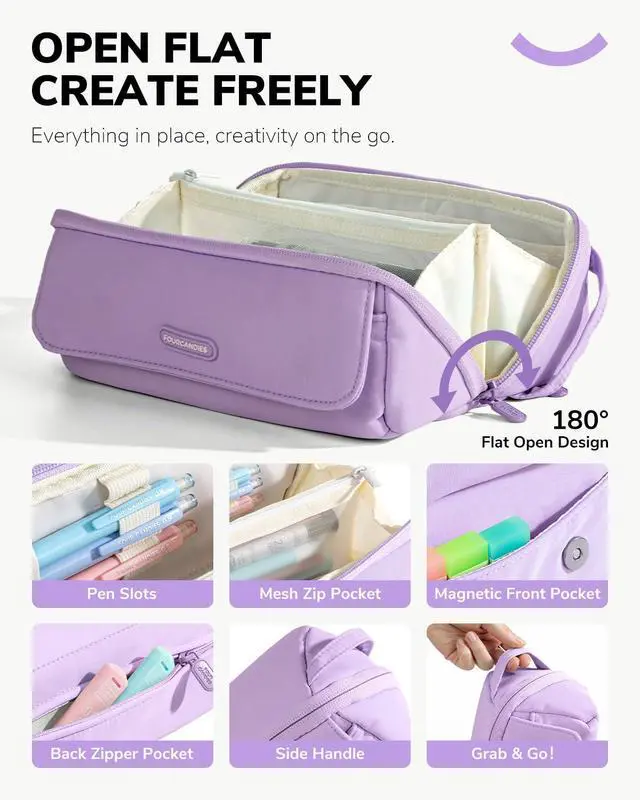 Alt view image 5 of 7 - 36PCS Mechanical Pencil Set with 624 Refills (Light Purple) 0.5mm, 0.7mm, 0.9mm & 2.0mm Mechanical Pencils, Aesthetic School Supplies for Writing, Drawing, Drafting and Note-Taking
