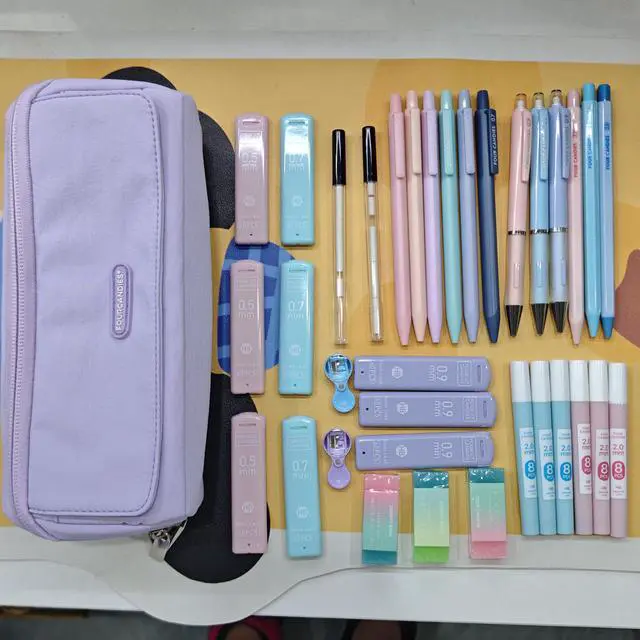 Alt view image 2 of 7 - 36PCS Mechanical Pencil Set with 624 Refills (Light Purple) 0.5mm, 0.7mm, 0.9mm & 2.0mm Mechanical Pencils, Aesthetic School Supplies for Writing, Drawing, Drafting and Note-Taking