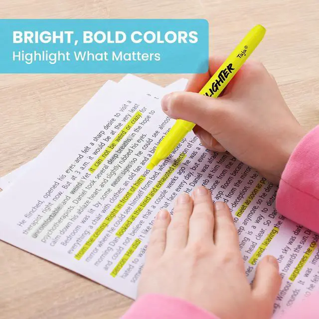 Alt view image 6 of 7 - 192 Pack Highlighters, Yellow, Value Bulk Pack, Chisel Tip Markers with Smooth Quick-Drying Ink, Broad & Precise Lines for Notes, Suitable for School, Office, and Daily Use