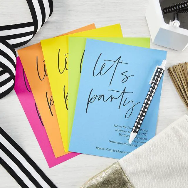 Alt view image 2 of 7 - Astrobrights® Bright Color Paper, Letter Size Paper, 24 lb, Assorted Colors, 500 Sheets