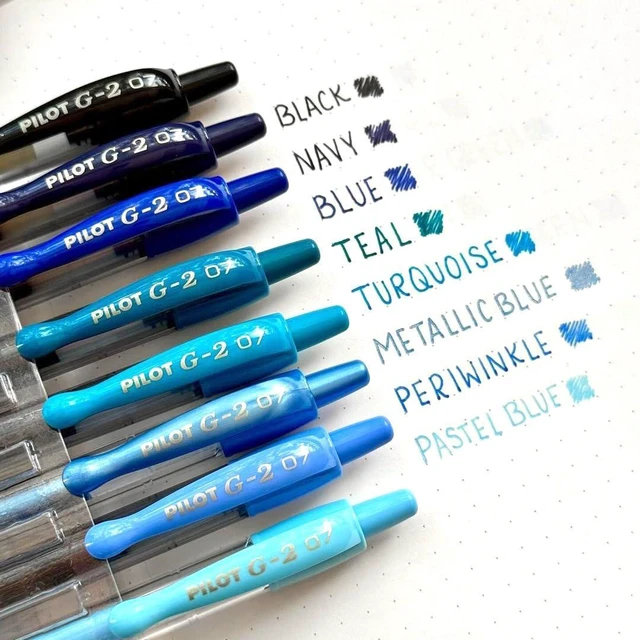 Alt view image 6 of 7 - G2 Gel Roller Pens, G2 Boost Blue Pens Pack, 8 Pack Pouch, Assorted
