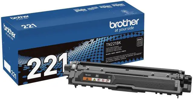 Main image of Genuine Standard Yield Toner Cartridge, TN221BK, Replacement Black Toner, Page Yield Upto 2,500 Pages, Amazon Dash Replenishment Cartridge, TN221