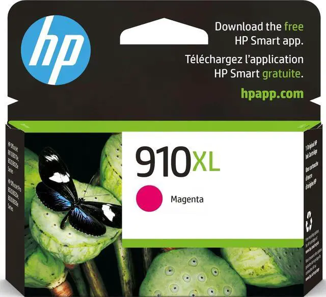 Main image of 910XL Magenta High-Yield Ink Cartridge | Works with OfficeJet 8010, 8020 Series, OfficeJet Pro 8020, 8030 Series | Eligible for Instant Ink | 3YL63AN