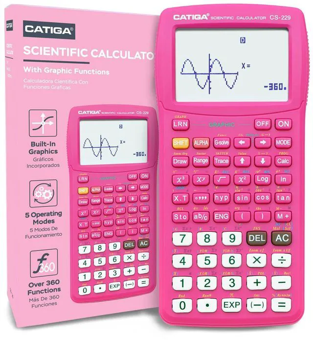 Main image of Scientific Calculators with Graphic Functions, Graphing Calculators with Multiple Modes, Scientific Calculators for Students, High School or College Courses, Calculadora Cientifica, CS-229