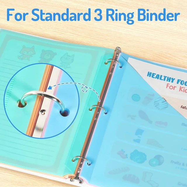 Alt view image 6 of 7 - 96 Count Dividers for 3 Ring Binder, 8 tabs Binder Dividers Dividers with Pockets, Binder Dividers with Tabs for School Office and Home Organization, Multicolor, 12 Sets