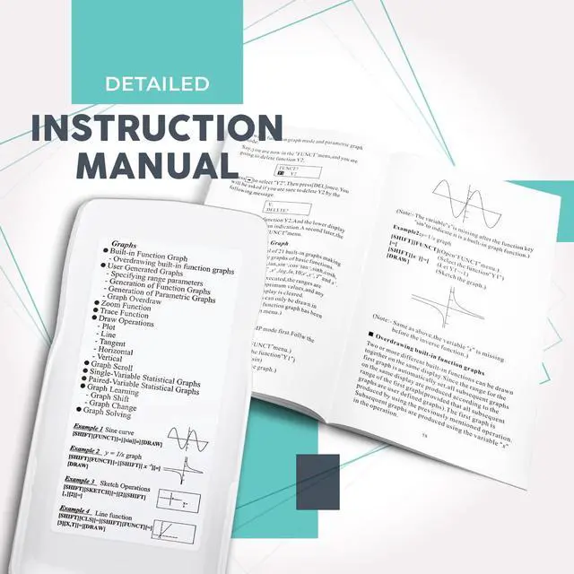 Alt view image 5 of 7 - Scientific Calculators with Graphic Functions, Graphing Calculators with Multiple Modes, Scientific Calculators for Students, High School or College Courses, Calculadora Cientifica, CS-229