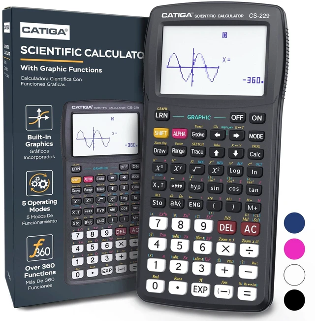 Main image of Scientific Calculators with Graphic Functions, Graphing Calculators with Multiple Modes, Scientific Calculators for Students, High School or College Courses, Calculadora Cientifica, CS-229