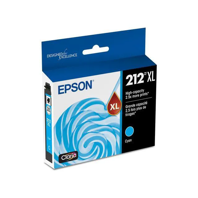 Main image of 212 Claria Ink High Capacity Cyan Cartridge (T212XL220-S) Works with Workforce WF-2830, 2850 and Expression XP-4100, 4105