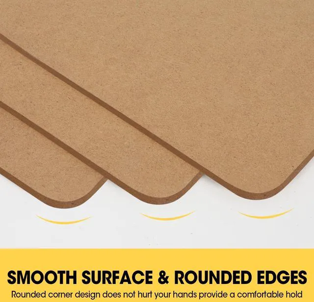 Alt view image 6 of 7 - 24 Pack Clipboards Bulk, Clip Boards 8.5x11 Standard Letter Size, Clipboards for Classroom, Wooden Clipboard, Hardboard Office Clipboard, Classroom Supplies