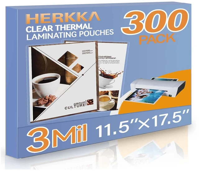 Main image of 300 Pack Laminating Sheets, Hold 11 x 17 Inch Sheet, 3 Mil Clear Thermal Laminating Pouches 11.5 x 17.5 Inch Lamination Sheet Paper for Laminator, Round Corner
