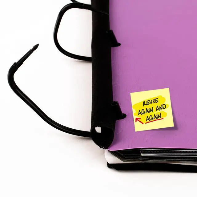 Alt view image 5 of 7 - Flex Refillable Notebook + Study App, College Ruled Paper and 1-1/2 Inch TechLock Ring Binder with Pockets, Tabs and Dividers, 300 Sheet Capacity, Amethyst Purple (29324AB6)