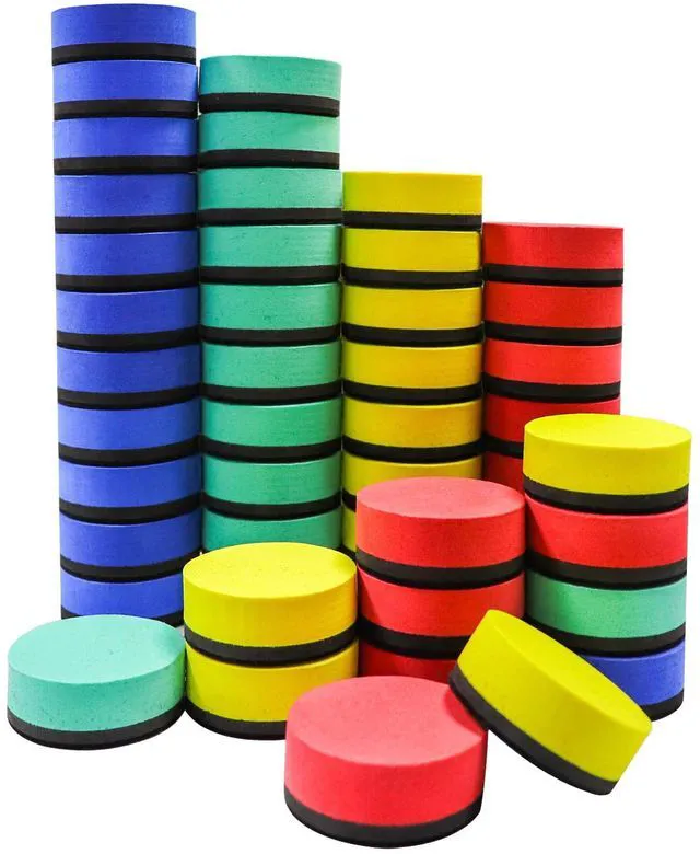Main image of Mini Dry Erase Erasers, 48 Pack, 2 x 2 Inch