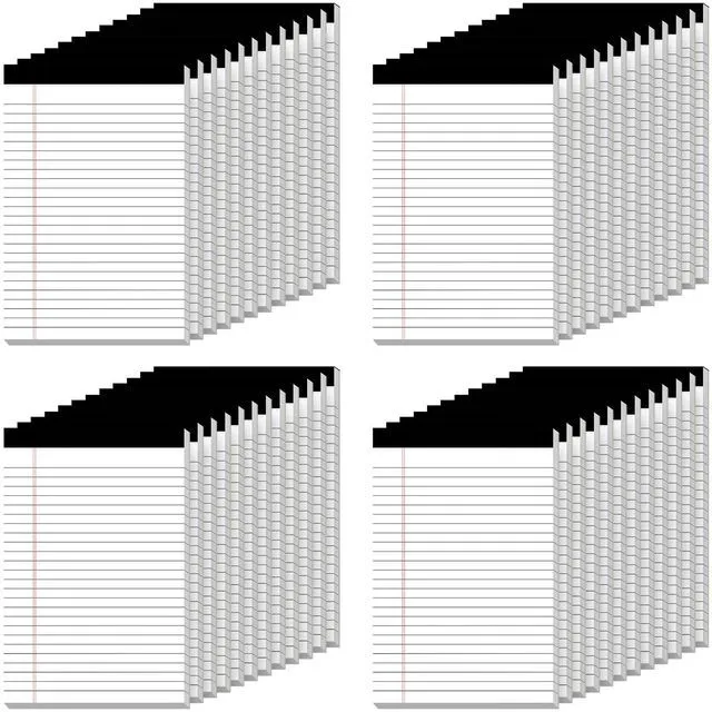 Main image of 5" x 8" Note Pads 48 Pack of Legal Pads 30 Sheets Notepad College Ruled Small Writing Pads Perforated Pages Paper Pads 80GSM Heavyweight Paper Note Pads for Home, Office, or School