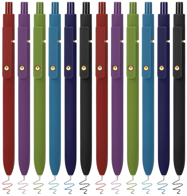 Main image of Colored Gel Pens 12 Pack 0.7mm Medium Point Pens for Journaling Quick-Dry Ink, Smooth Writing Colorful Pens for Note Taking, Doodling, Aesthetic Office School Supplies, Gifts for Women Men