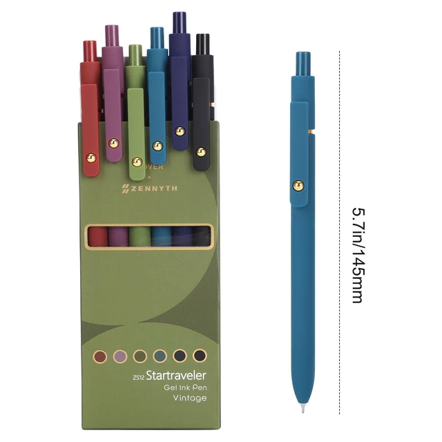 Alt view image 4 of 7 - Colored Gel Pens 12 Pack 0.7mm Medium Point Pens for Journaling Quick-Dry Ink, Smooth Writing Colorful Pens for Note Taking, Doodling, Aesthetic Office School Supplies, Gifts for Women Men