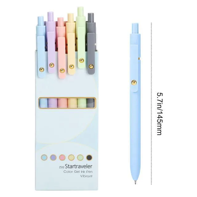 Alt view image 7 of 7 - Colored Gel Pens 12 Pack 0.7mm Medium Point Pens for Journaling Quick-Dry Ink, Smooth Writing Colorful Pens for Note Taking, Doodling, Aesthetic Office School Supplies, Gifts for Women Men