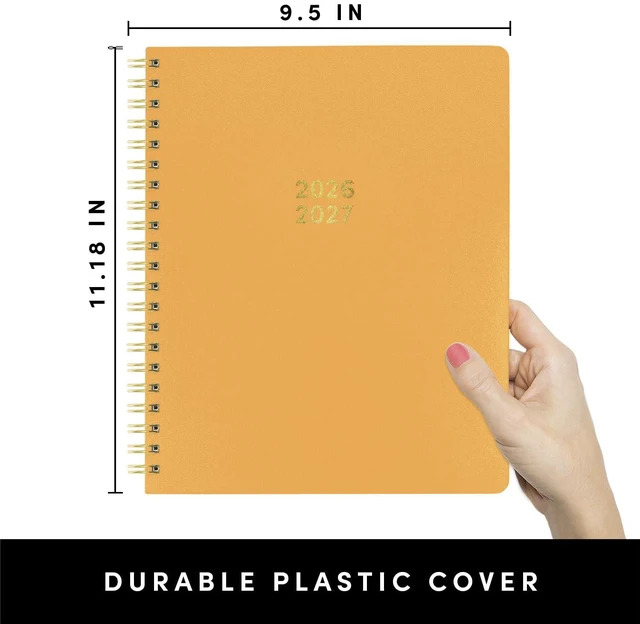 Alt view image 2 of 7 - Academic Planner, Weekly & Monthly Planner & Calendar, 12-Months, July 2026 - June 2027, (9.5" x 11"), School & Student Planning Agenda with Tabs, Bonus Pages & Inner Pocket, Marigold
