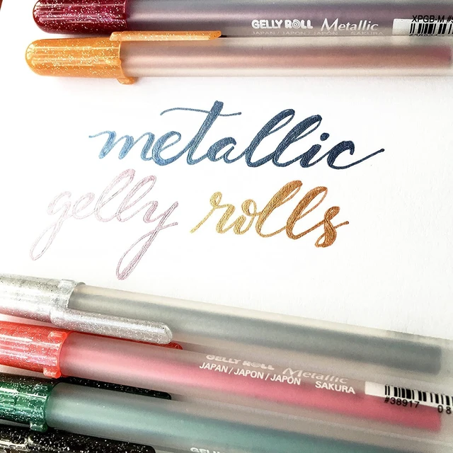 Alt view image 7 of 7 - Gelly Roll Metallic Gel Pens - Pens For Scrapbook, Journals or Drawing - Art Gifts, Holiday Gifts & DIY Projects - Colored Metallic Ink - Medium Line - 30 Pack