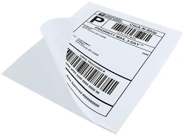 Alt view image 6 of 7 - L LIKED 100 Matte Printable White Sticker Paper Full Sheet Labels 8.5"x 11" 100 sheets, strong adhesive, laser/inkjet compatible, smudge-free, for shipping, crafts & labels