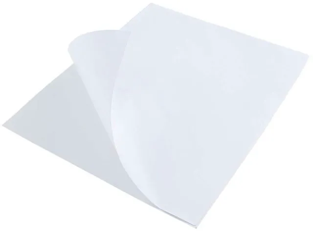 Alt view image 7 of 7 - L LIKED 100 Matte Printable White Sticker Paper Full Sheet Labels 8.5"x 11" 100 sheets, strong adhesive, laser/inkjet compatible, smudge-free, for shipping, crafts & labels