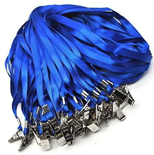 Alt view image 7 of 7 - 4x3 Name Tags Badge Holder with Lanyard 150 Pack Waterproof Horizontal ID Badge Holder and 50 Pcs Lanyards Nametag for Conferences, Events, and Meetings (Blue, 4 X 3 inches)