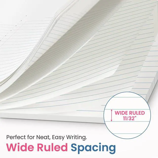 Alt view image 2 of 7 - Wide Ruled Composition Notebook 12 Pack School Supplies, 160 Pages Aesthetic Composition Book, 9-3/4" x 7-1/2", 160 Pages (80 Sheets), Perfect for School Office Supplies, Pastel Colors