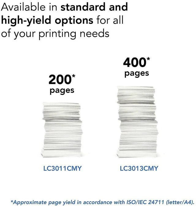 Alt view image 5 of 7 - Printer LC3013M Single Pack Cartridge Yield Up To 400 Pages LC3013 Ink Magenta