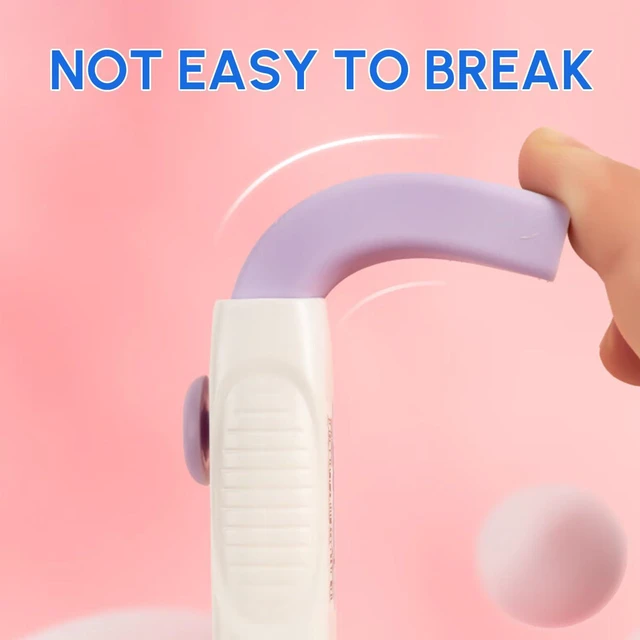 Alt view image 3 of 5 - 2+8 Retractable Erasers, Sliding Rubber Eraser Set, Purple Erasers 2 Retractable Erasers and 8 Refills, Convenient Push-to-Extend Design for Students, School, Office, Home, Drawing and Writing