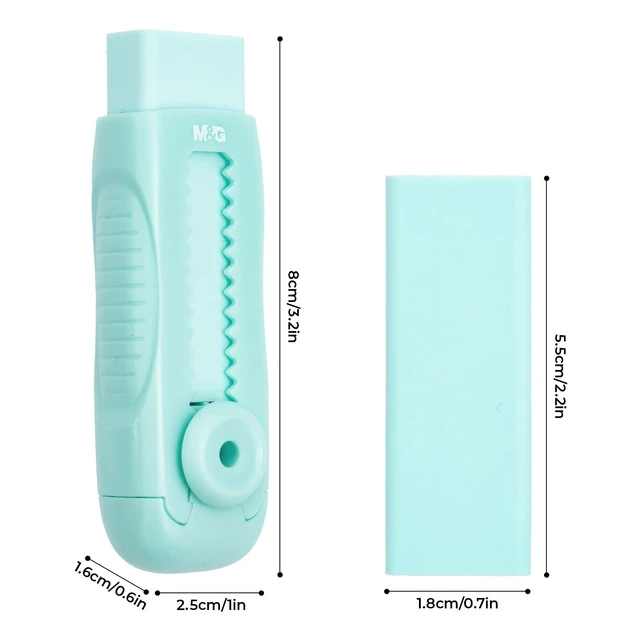 Alt view image 5 of 7 - 4 Pcs Cute Erasers for Kids Sliding Retractable Pencil Erasers, Push Pull Design Cute Erasers Stationery Supplies for Kids Back to School Supplies for Office