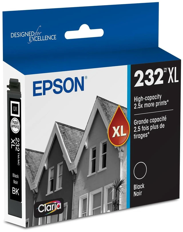 Main image of 232 Claria Ink High Capacity Black Cartridge (T232XL120-S) Works with Workforce WF-2930,2950 and Expression XP-4200, 4205