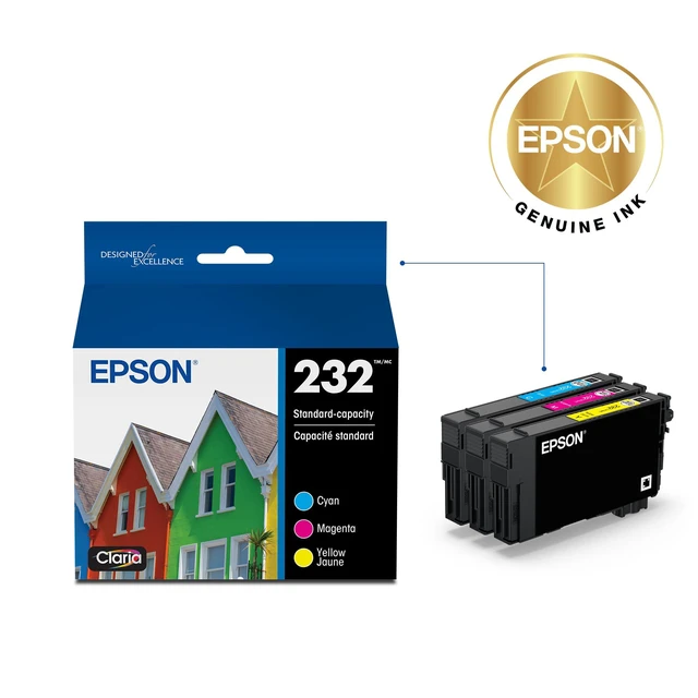 Alt view image 2 of 6 - 232 Claria Ink Standard Capacity Color Combo Pack (T232520-S) Works with Workforce WF-2930, 2950 and Expression XP-4200, 4205