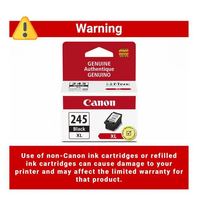 Alt view image 7 of 7 - PG-245 XL Genuine Black Ink Cartridge, Compatible with iP2820, MG2420/2924/2920/3020/2522/2525, MX492, TS3120/302/302a/202/202a/4520/3320