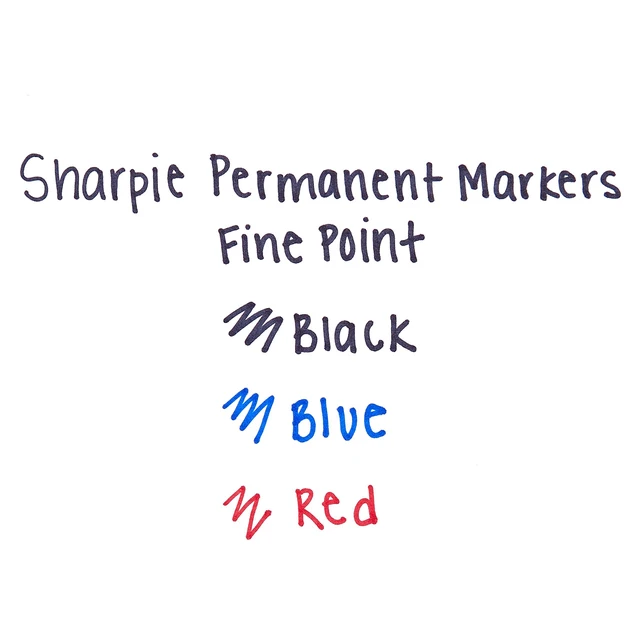 Alt view image 4 of 5 - Permanent Markers, Fine Point (Pack of 5)