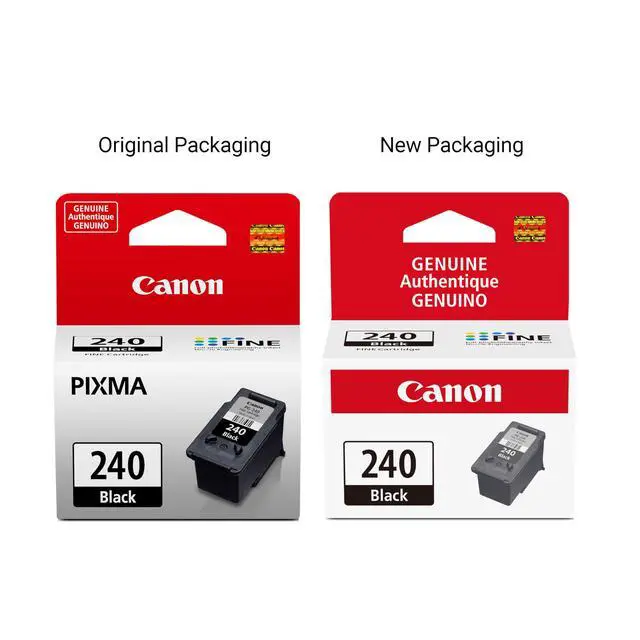Alt view image 3 of 7 - PG-240 Genuine Black Ink Cartridge, Compatible with MG2120/3120/4120, MX512/432/472/372/392/522/532/452, MG2220/3220/4220/3520/3620, TS5120