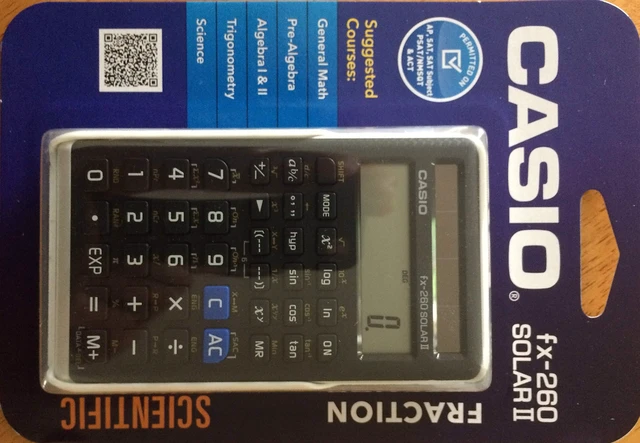 Alt view image 2 of 7 - fx-260 Solar II Scientific Calculator | 10-Digit Display | Fraction & Trig Functions | Ideal for Middle School, High School Math, Algebra, Trigonometry | Solar Powered (Pack of 2)