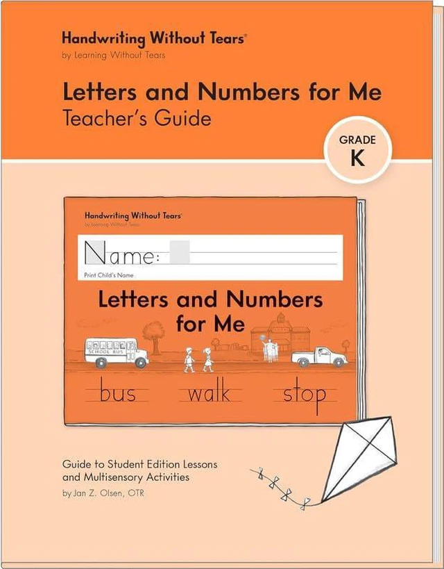 Main image of Letters & Numbers for Me Teacher's Guide, K+ Scripted lessons for Letters and Numbers for Me workbook for Ages5+, fine motor activities, build school writing skills