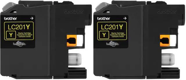 Main image of LC201Y Standard Yield Yellow Ink Cartridge (Pack of 2)