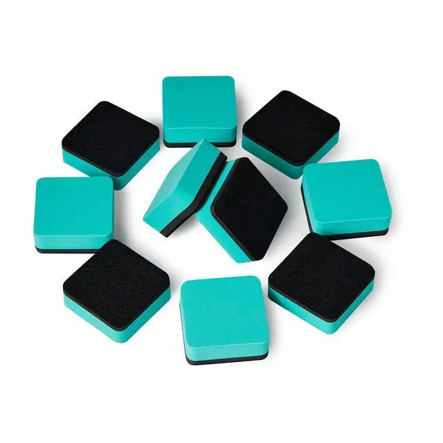 Alt view image 3 of 7 - Favourde 48 Pack Magnetic Whiteboard Dry Erase Erasers for Classroom School Whiteboard Dry Erase Erasers Chalkboard Cleansers for School Supplies and Office Classroom and Teacher Must Haves Green