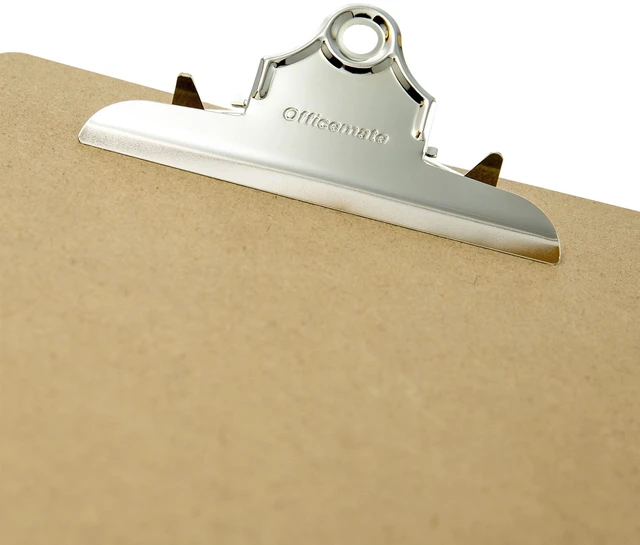 Alt view image 3 of 7 - Recycled Wood Clipboards, 9 x 12.5-Inches, 6-Inch Rust-Resistant Clip, Hardboard Writing Surface, 12-Pack, Brown