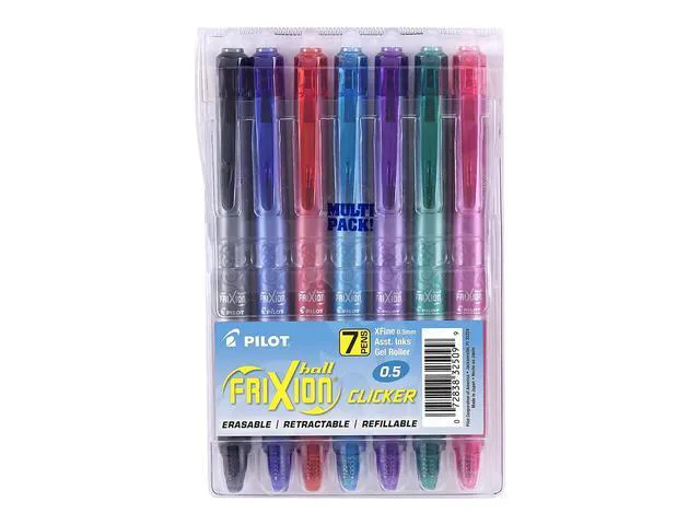 Alt view image 2 of 4 - FriXion Clicker Erasable, Gel Ink Pens Extra Fine Point 0.5mm, 7-Pack